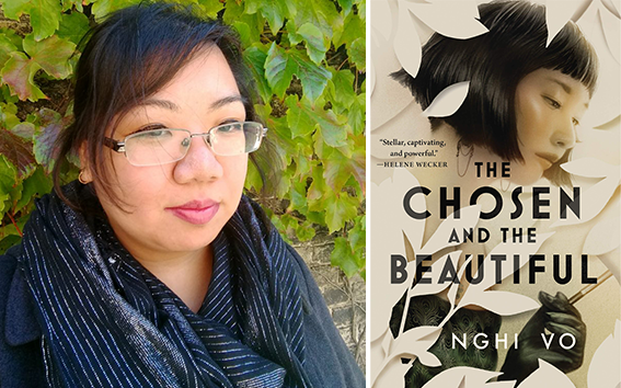 Nghi Vo with cover of The Chosen and the Beautiful. 